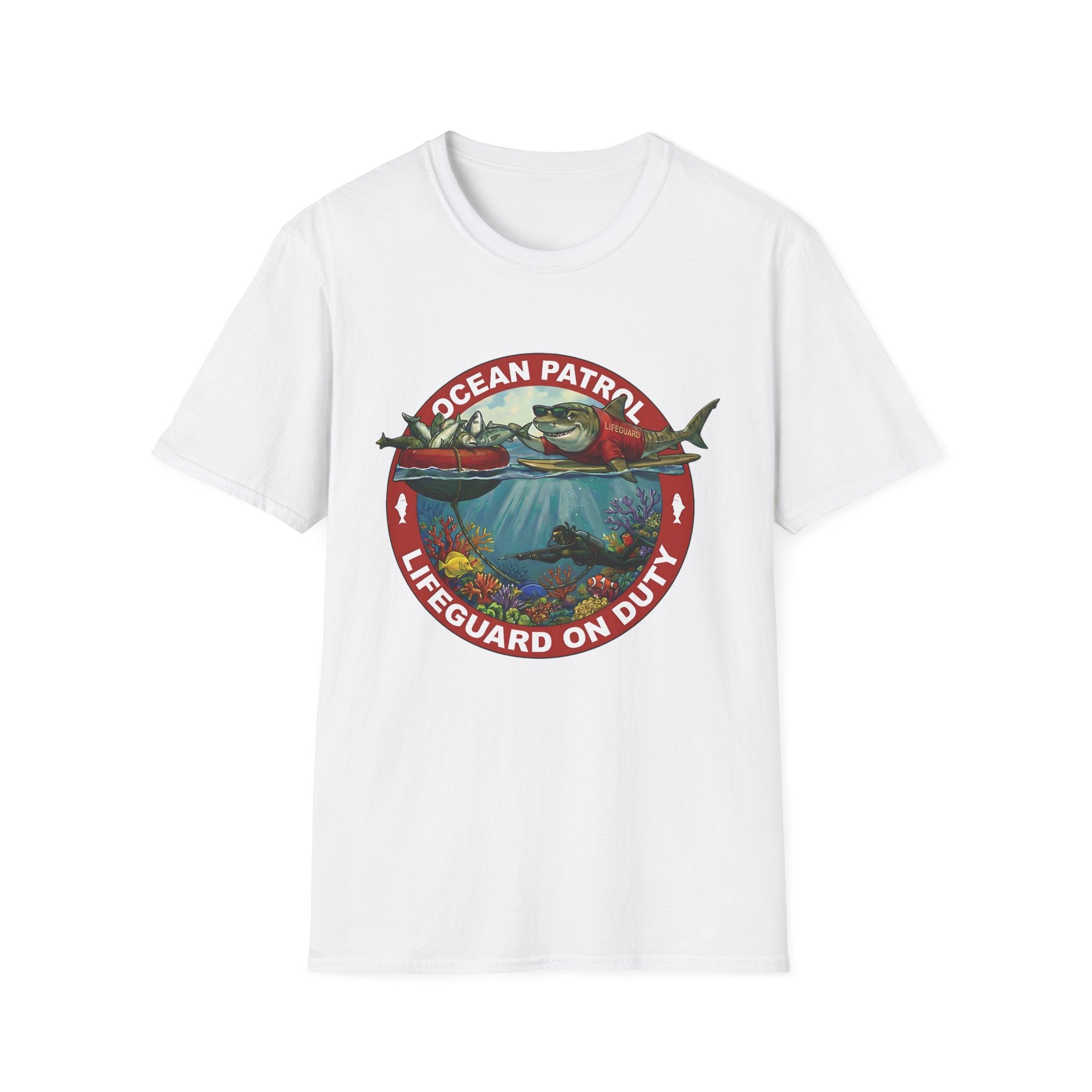 Hawaiian Lifeguard Shark T-Shirt