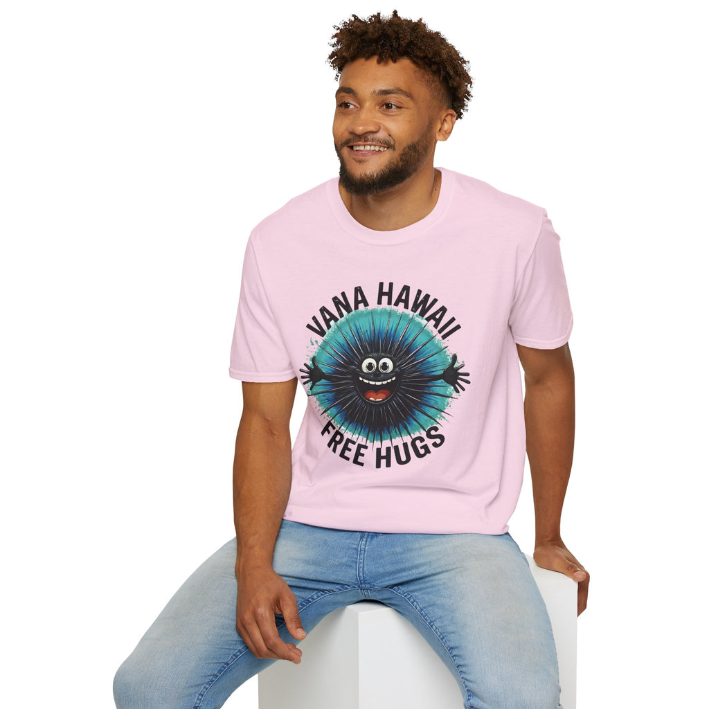 Hawaiian Sea Urchin Hug T-Shirt — Funny Ocean Creature Tee