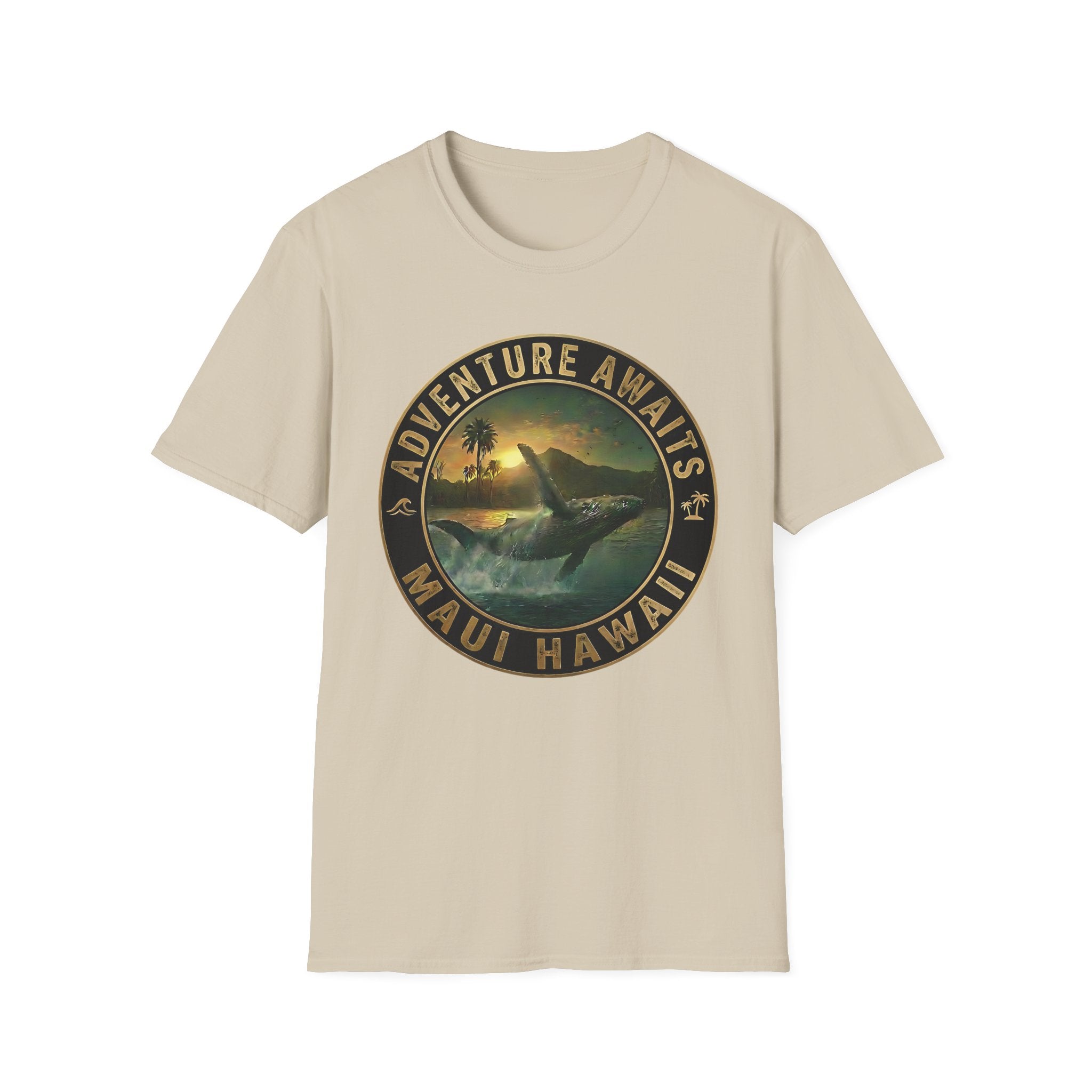 Maui Whale Jump T-Shirt — Island Ocean Sunset Tee