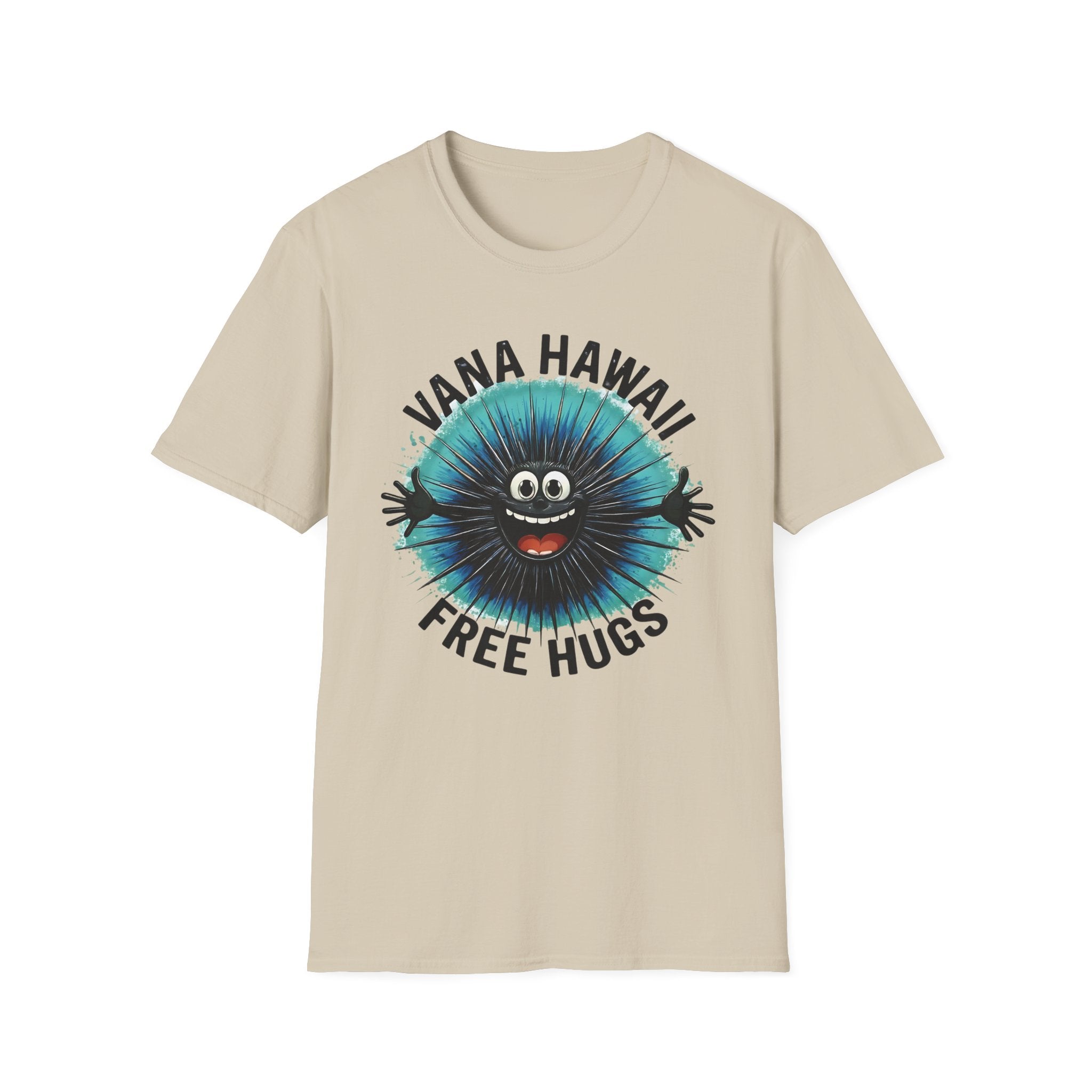 Hawaiian Sea Urchin Hug T-Shirt — Funny Ocean Creature Tee