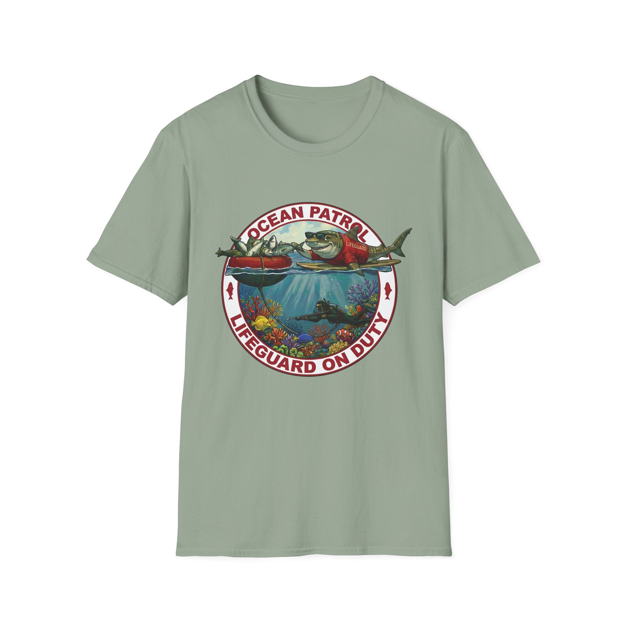 Hawaiian Lifeguard Shark T-Shirt