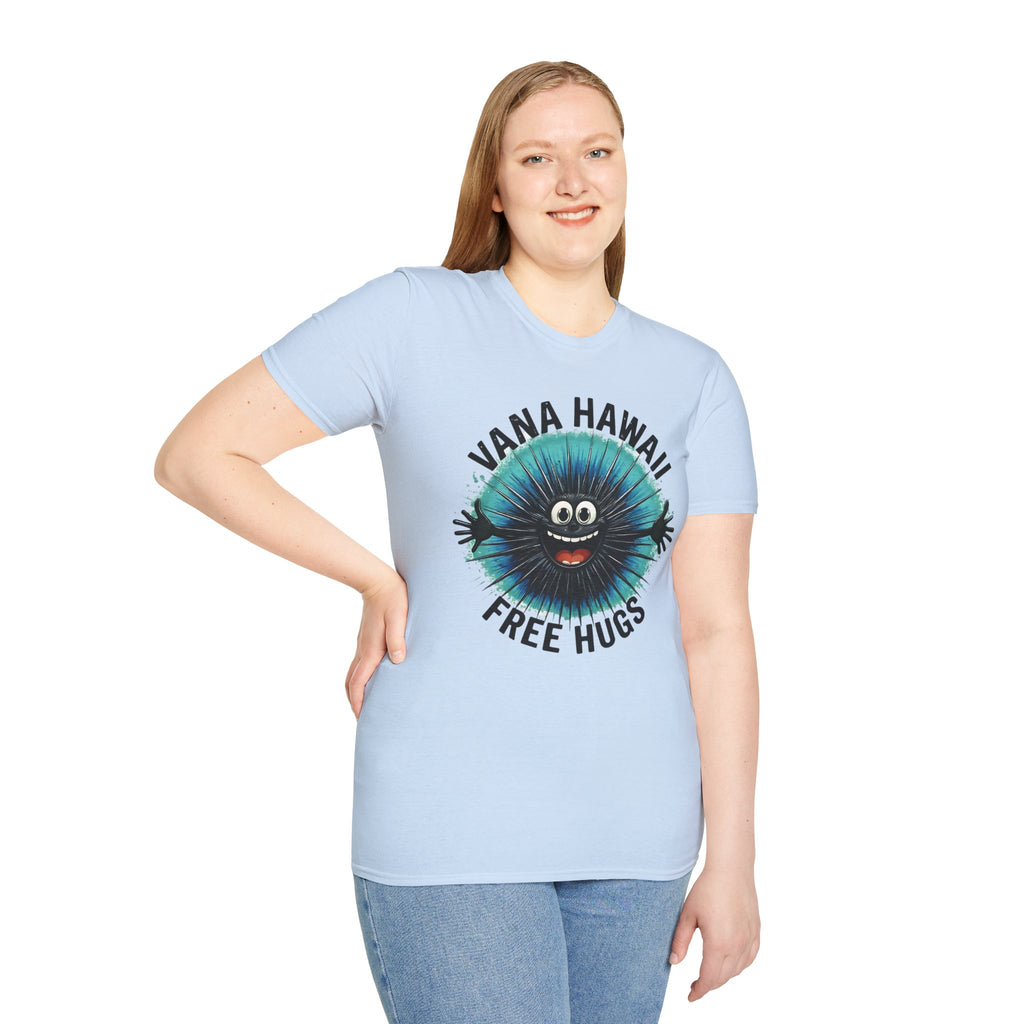 Hawaiian Sea Urchin Hug T-Shirt — Funny Ocean Creature Tee