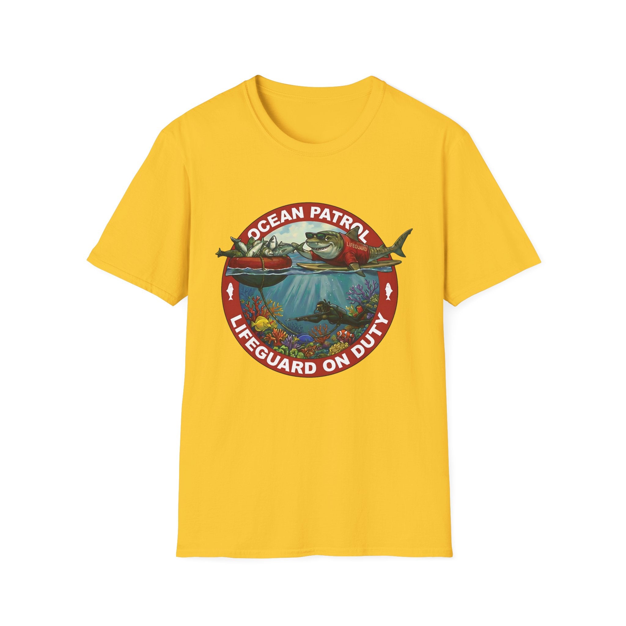 Hawaiian Lifeguard Shark T-Shirt