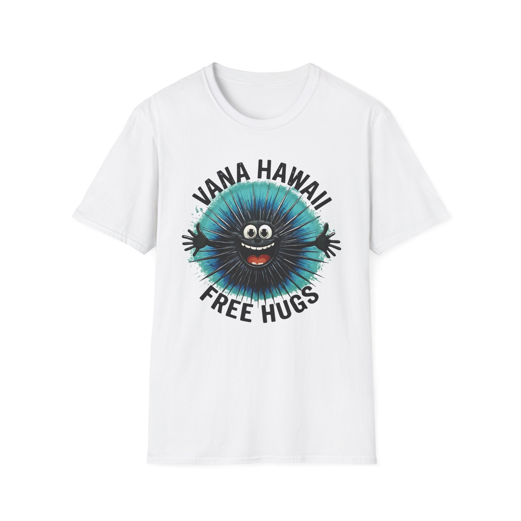 Hawaiian Sea Urchin Hug T-Shirt — Funny Ocean Creature Tee