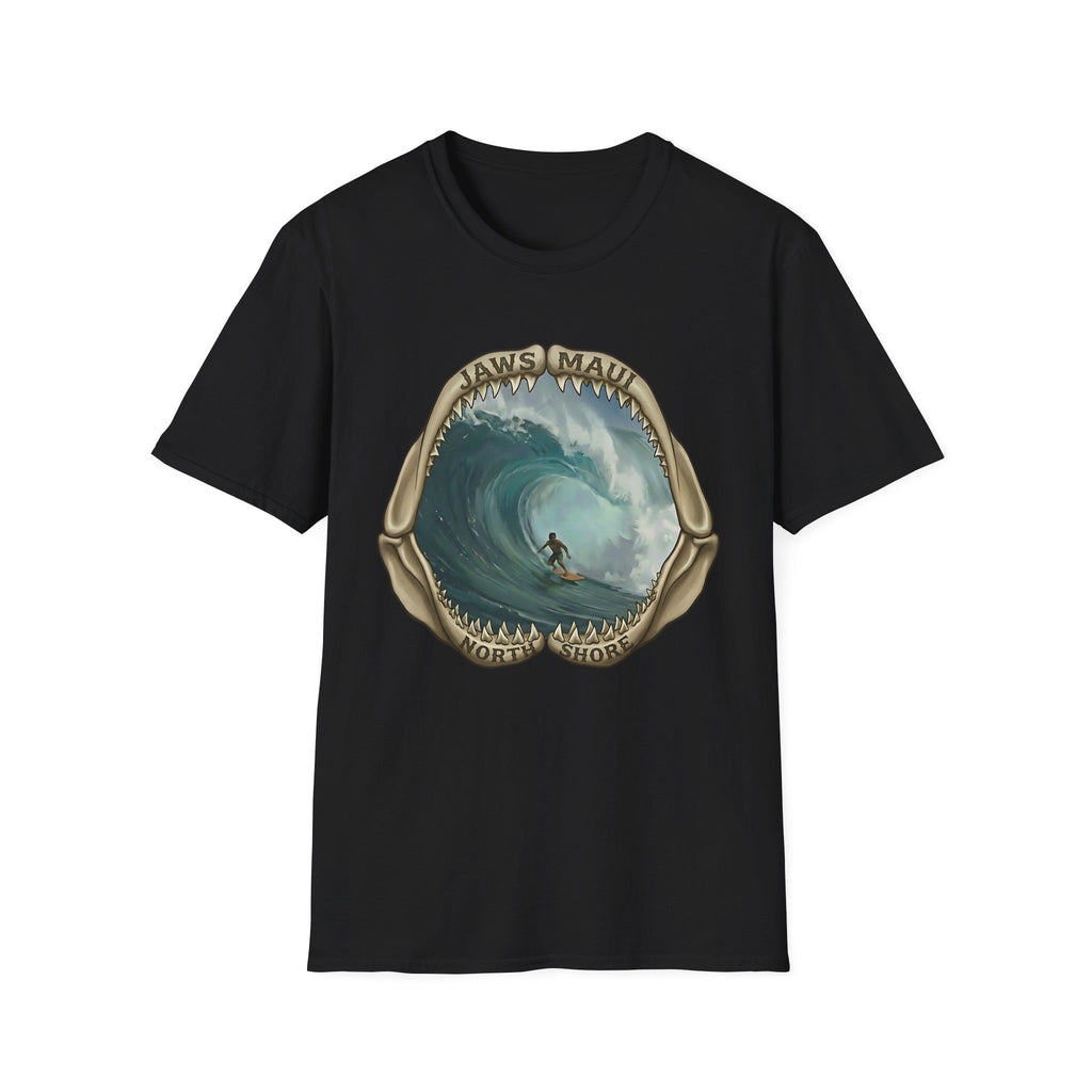 Jaws Maui Big Wave Surfer T-Shirt — Shark Jaws Graphic
