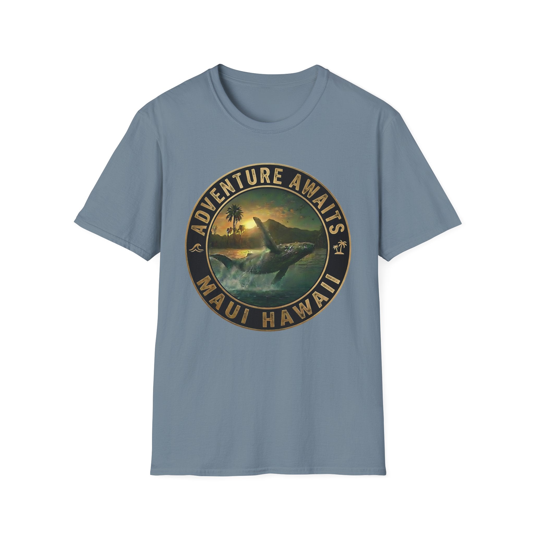 Maui Whale Jump T-Shirt — Island Ocean Sunset Tee