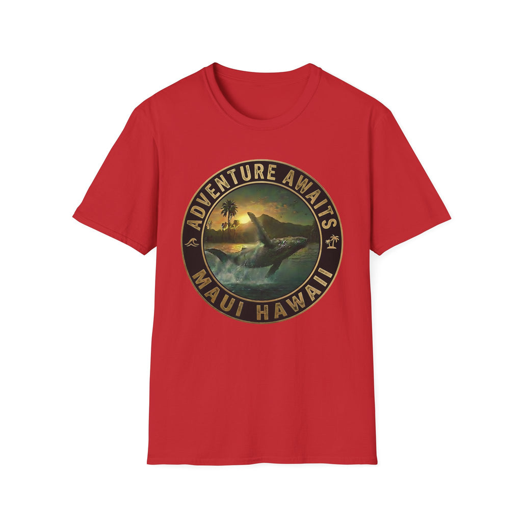 Maui Whale Jump T-Shirt — Island Ocean Sunset Tee