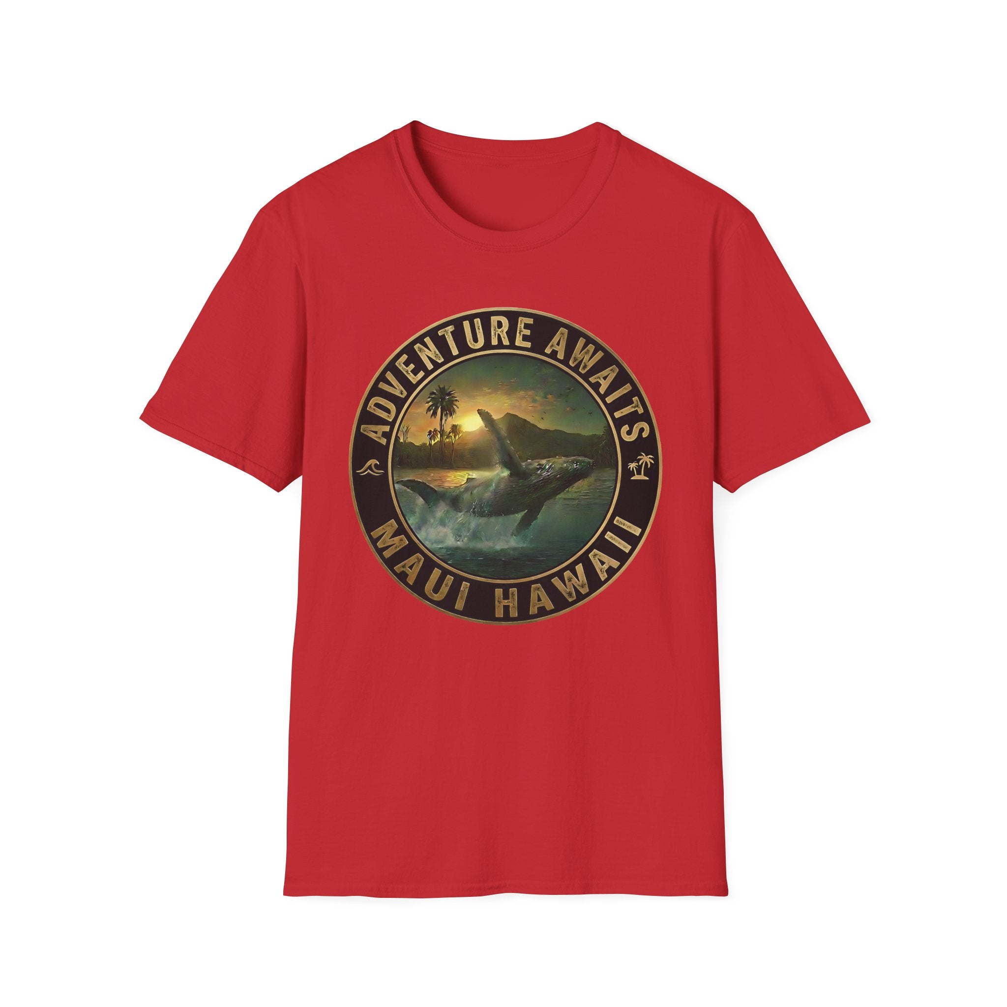Maui Whale Jump T-Shirt — Island Ocean Sunset Tee