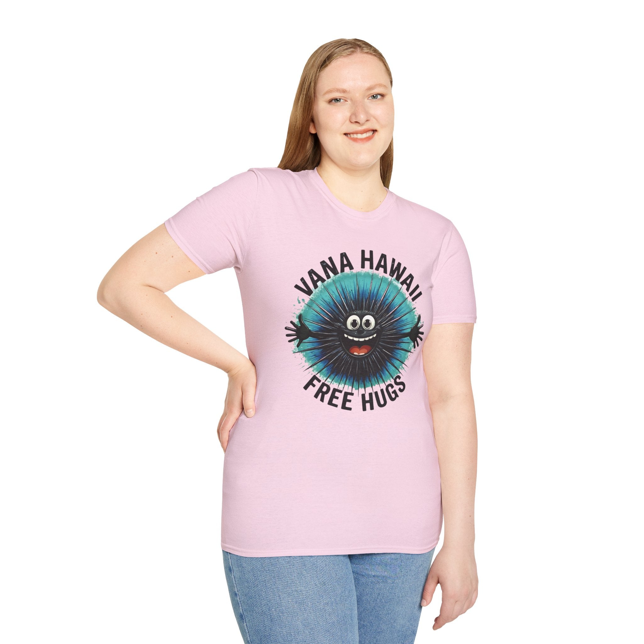 Hawaiian Sea Urchin Hug T-Shirt — Funny Ocean Creature Tee
