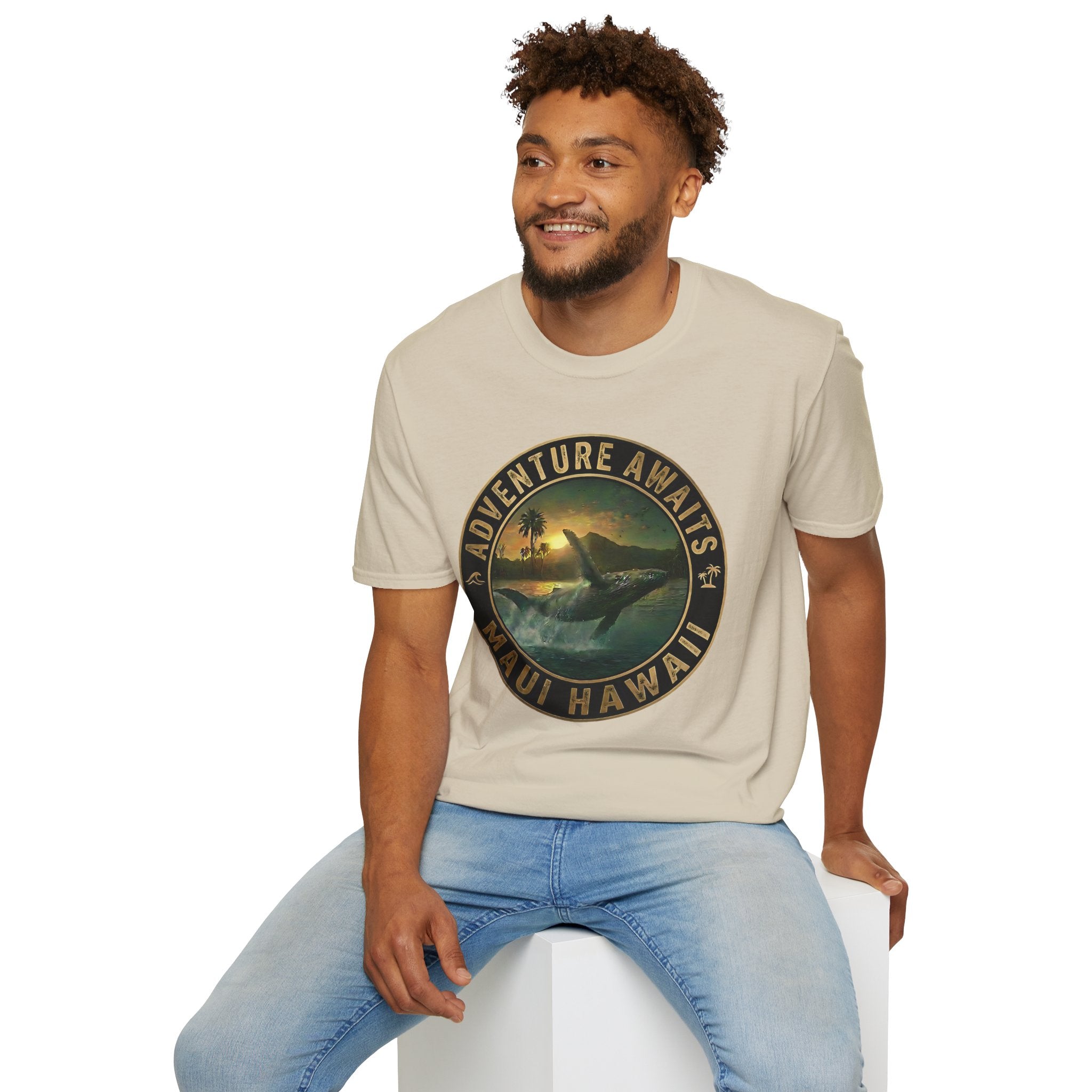 Maui Whale Jump T-Shirt — Island Ocean Sunset Tee