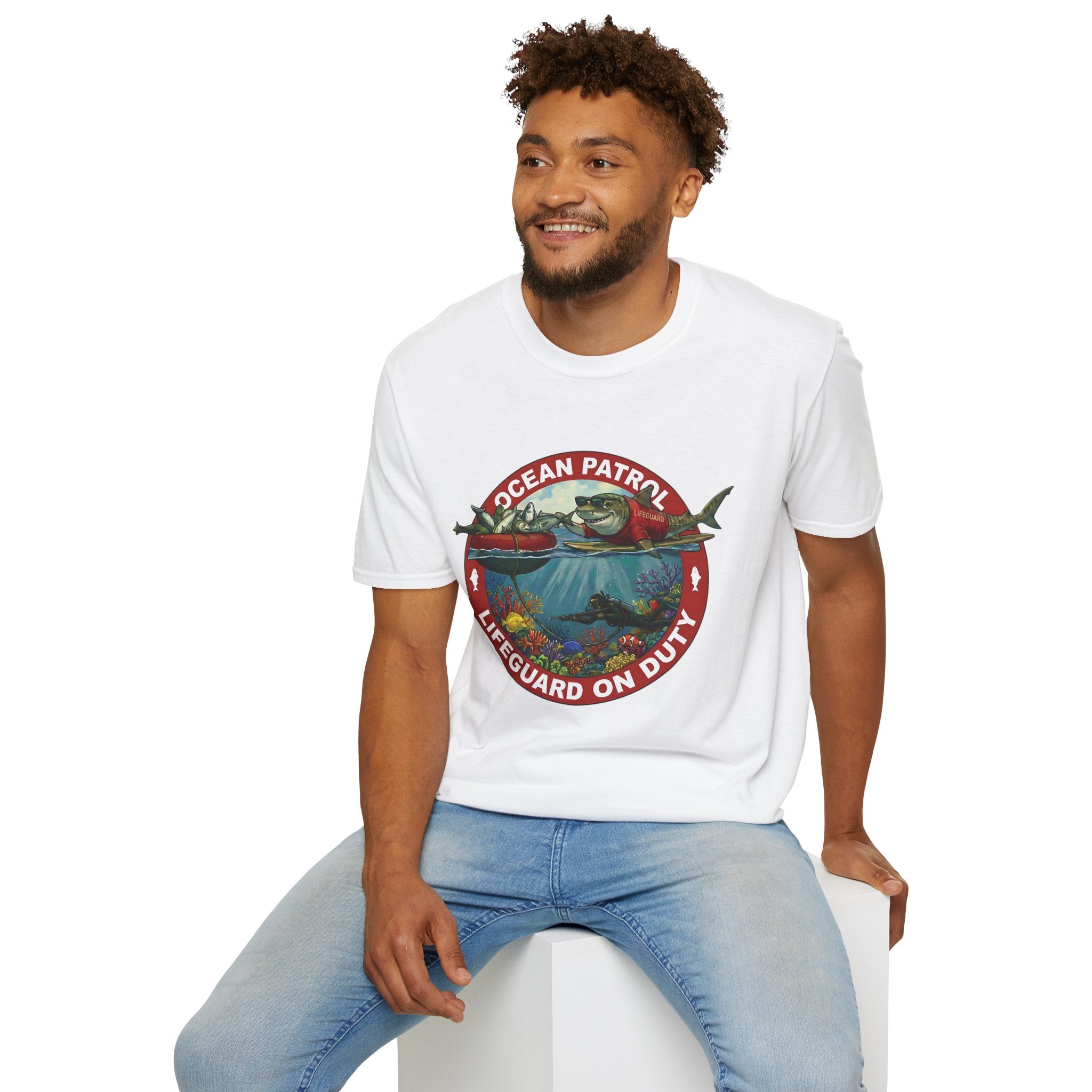 Hawaiian Lifeguard Shark T-Shirt