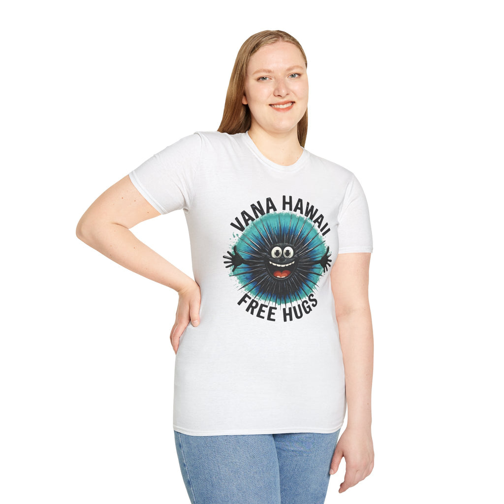 Hawaiian Sea Urchin Hug T-Shirt — Funny Ocean Creature Tee