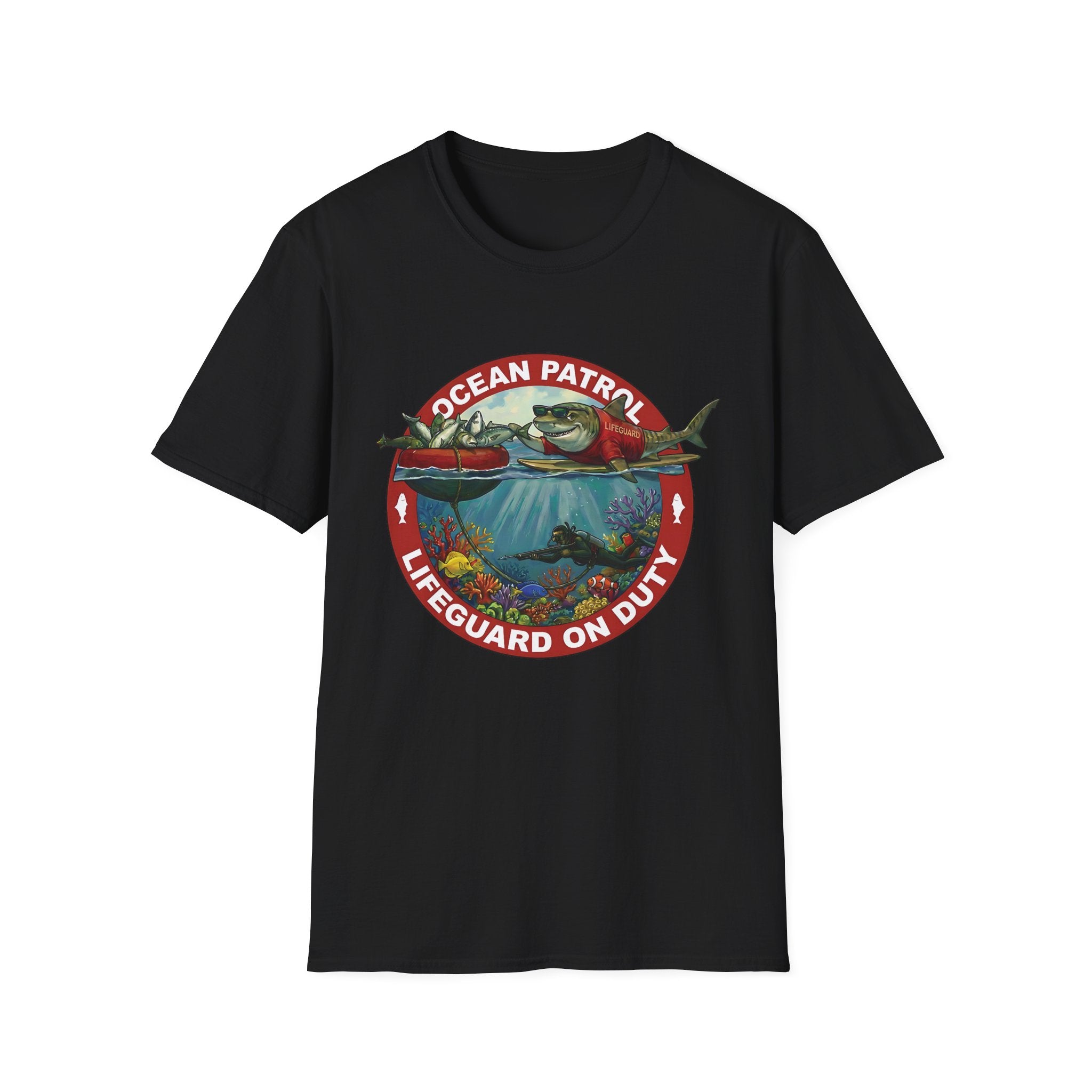 Hawaiian Lifeguard Shark T-Shirt