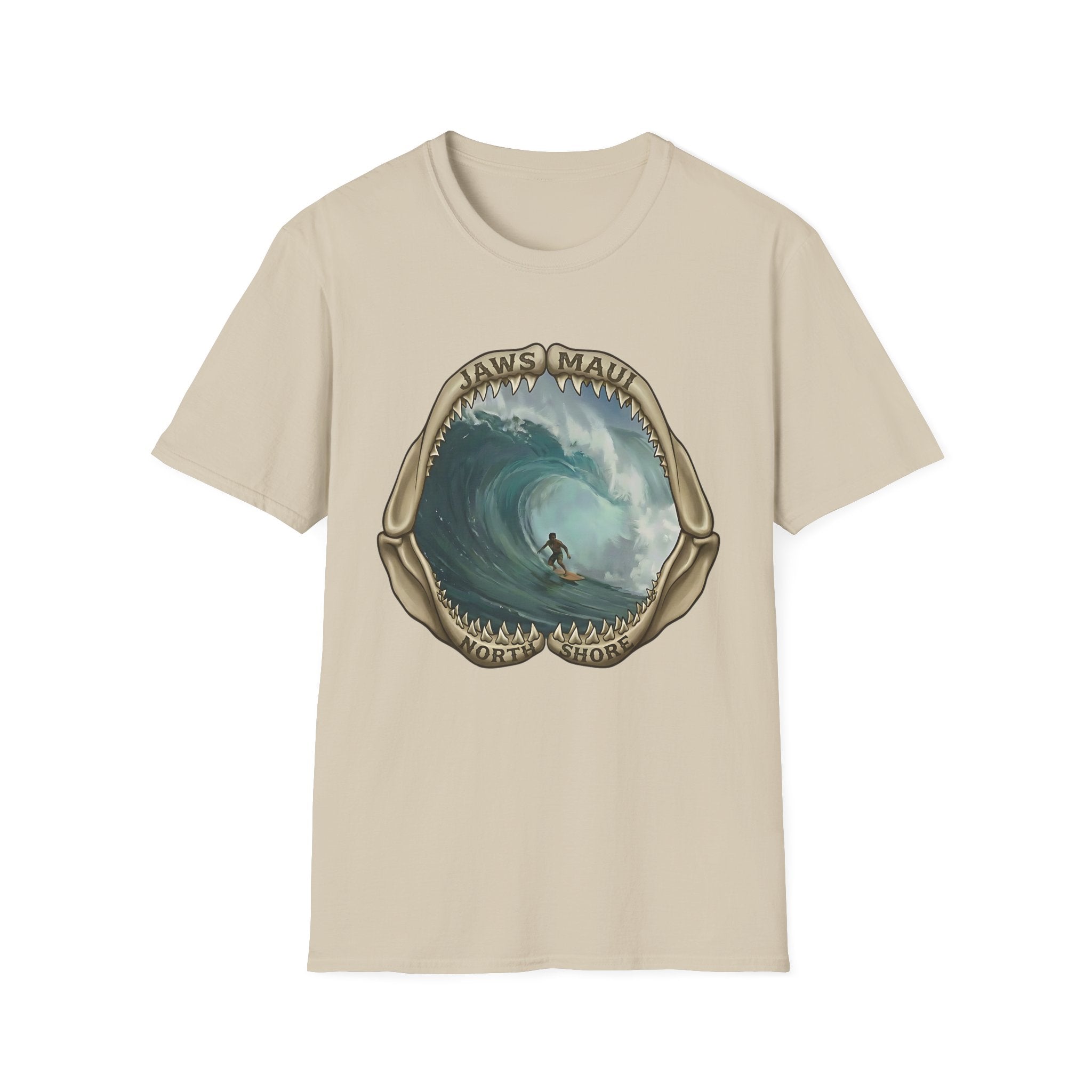 Jaws Maui Big Wave Surfer T-Shirt — Shark Jaws Graphic