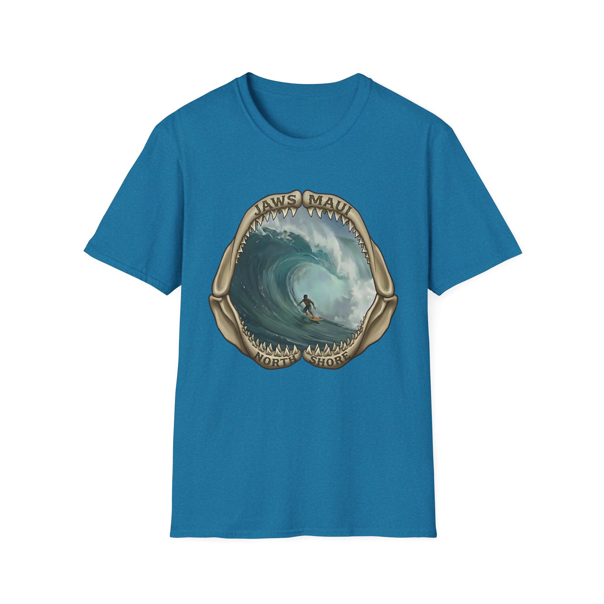 Jaws Maui Big Wave Surfer T-Shirt — Shark Jaws Graphic